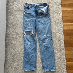 Abercrombie the 90’s Straight Ultra High Rise